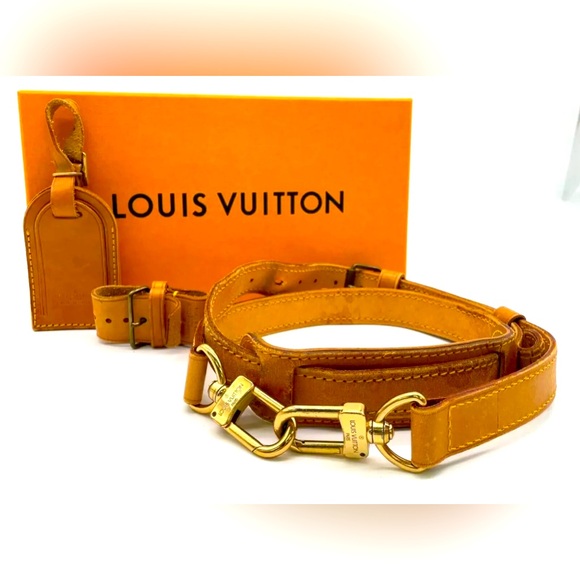 Authentic Bundle Louis Vuitton Keepall Bandouliere Shoulder Strap/Tag W/Box - Picture 1 of 15